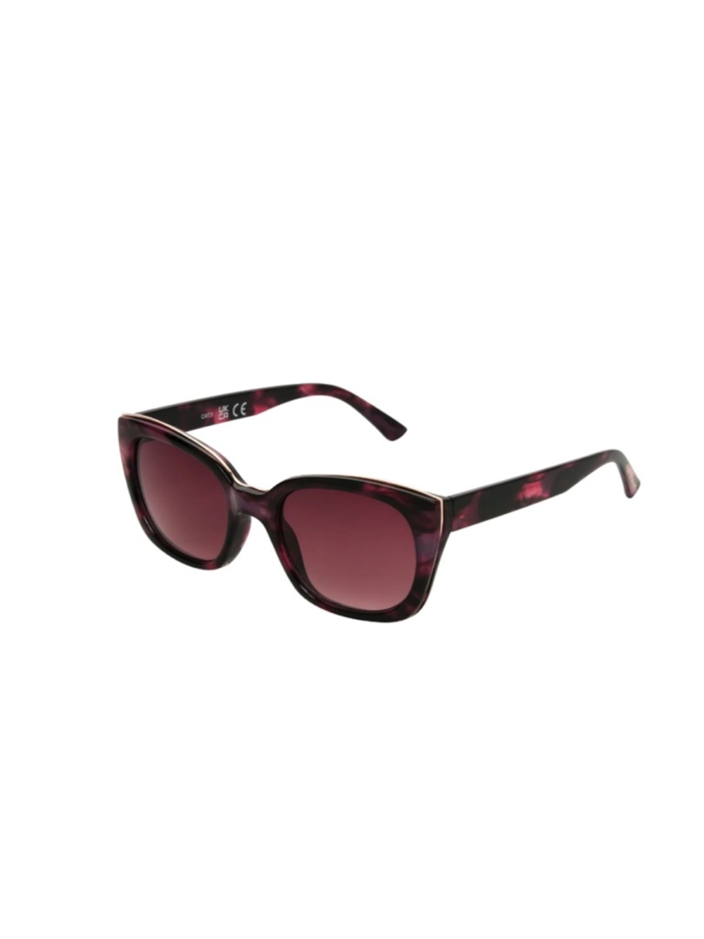 Foster Grant Women’s Cat-Eye Pink Tortoise Shell Gradient Lenses Sunglasses - Picture 4 of 11